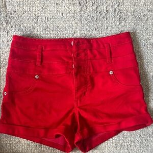 Mossimo Supply Co. High Waist Red Shorts